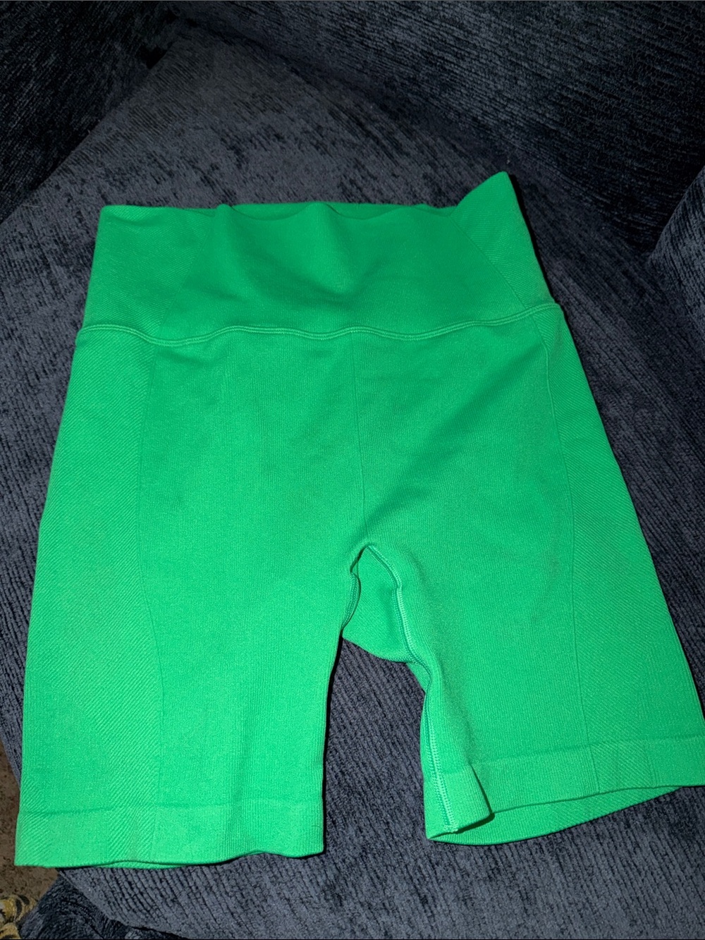 all in motion Bright Green High-Rise Bike Shorts
